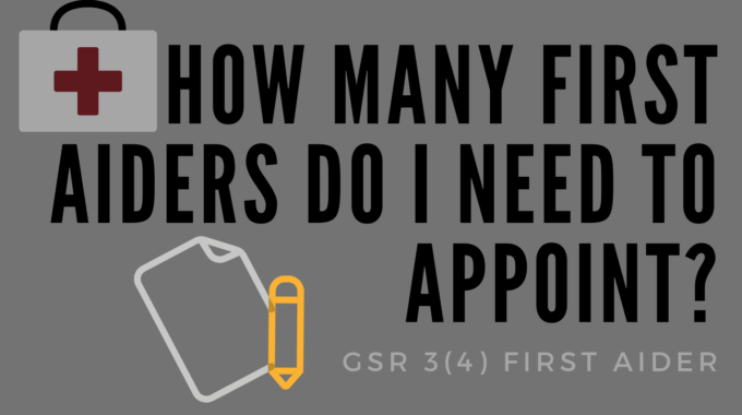 How many first aiders do I need to appoint?