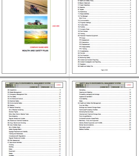 Comprehensive Agricultural Safety & Compliance File