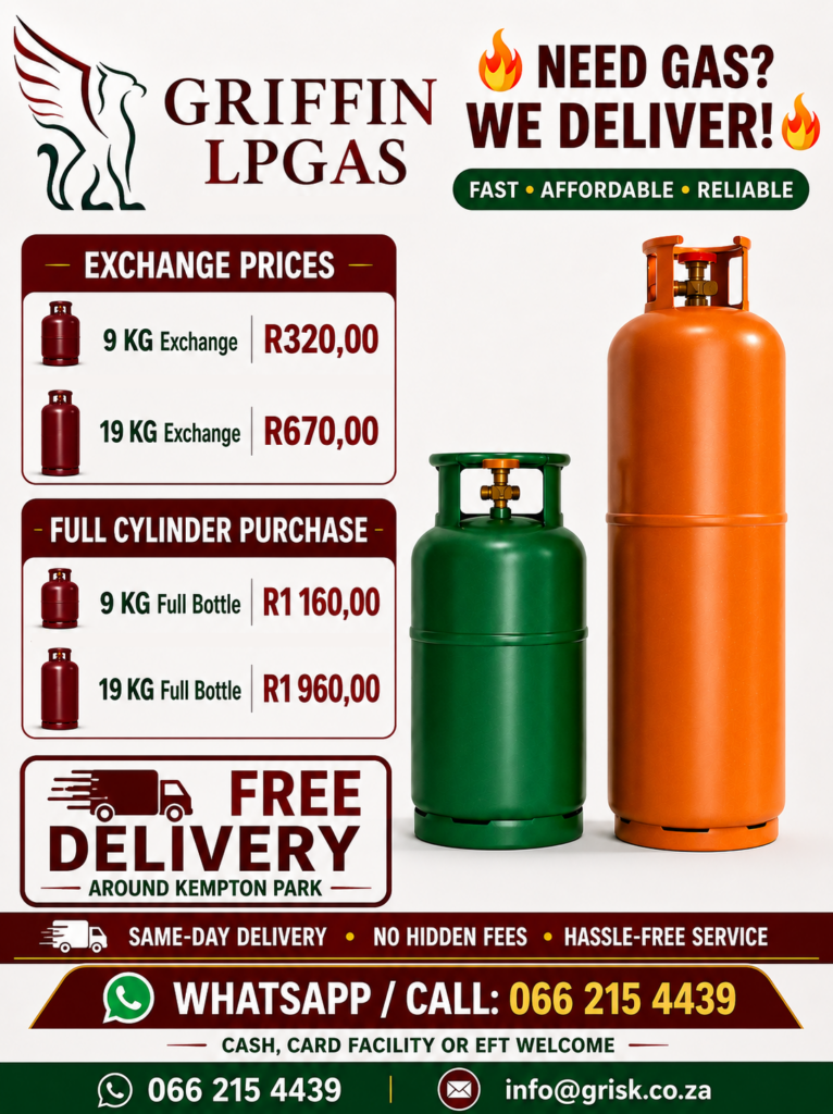 Griffin LPG GAS with cylinder