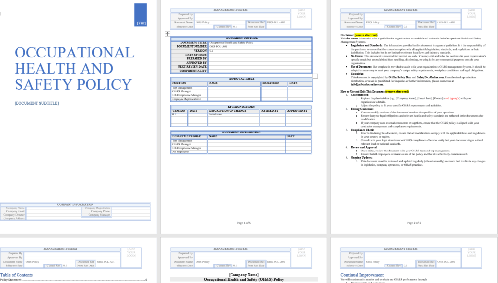 ISO Policy Templates Ready to Use