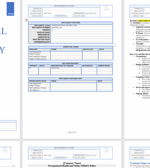 ISO Policy Templates Ready to Use