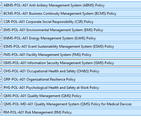 ISO Policy Templates Ready to Use